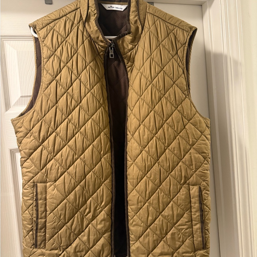 Peter Millar Essex Travel Vest - Khaki - Large